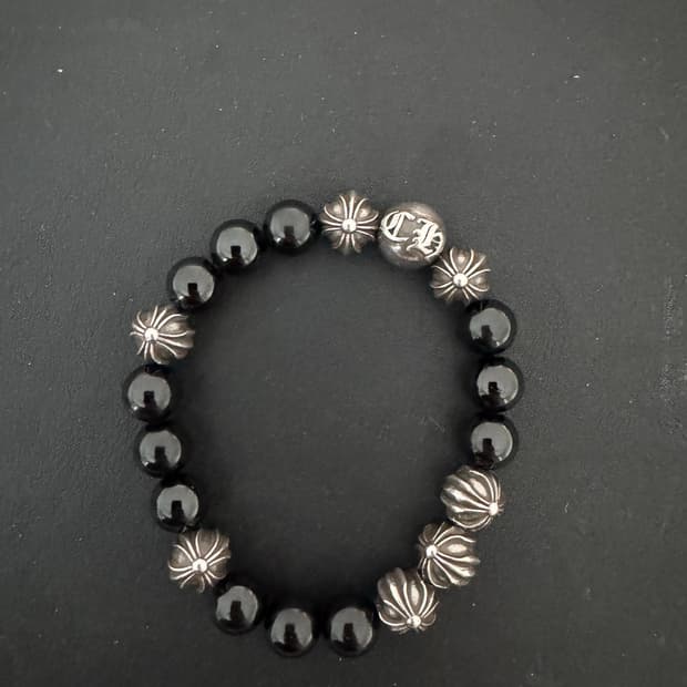 크롬하츠 비즈팔찌 (라지 10mm)