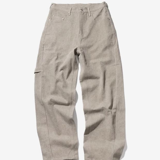 무신사 매스노운 커브드 카펜터 피그먼트 팬츠 바지