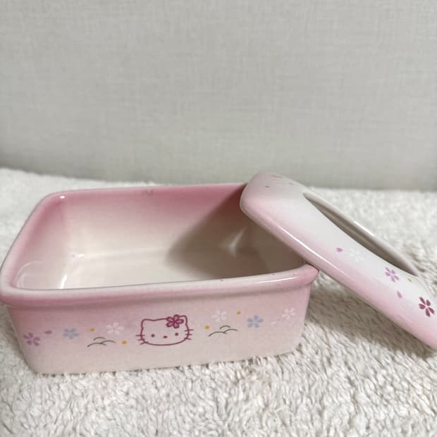 산리오 고전키티 도자기 비누 케이스 보관함 용기