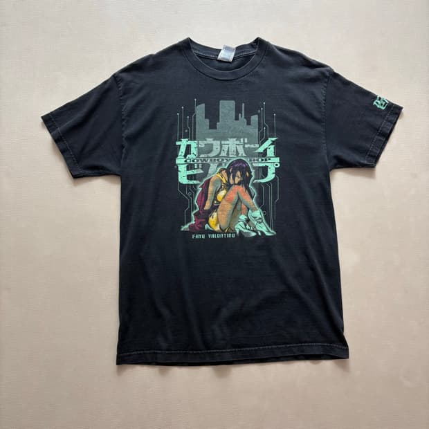 [L] 90s  카우보이 비밥 페이발렌타인 티셔츠