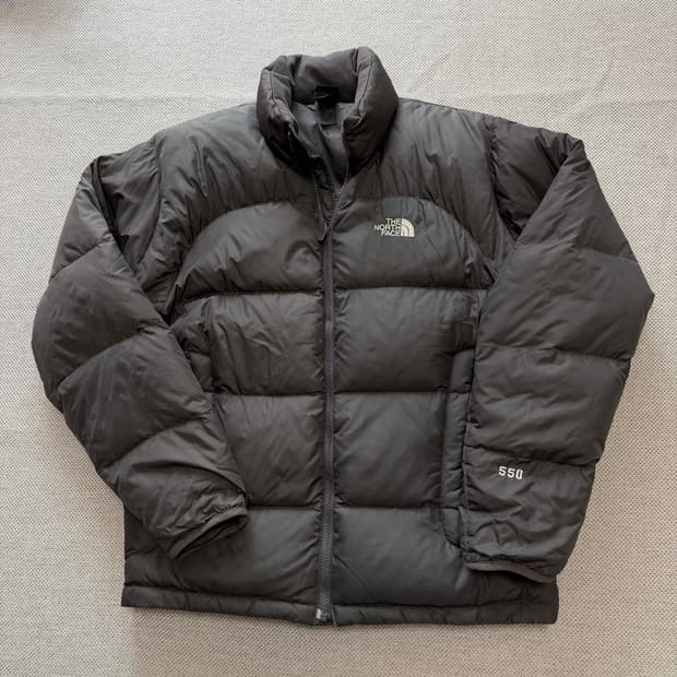 노스페이스 550 실버 브라운 패딩