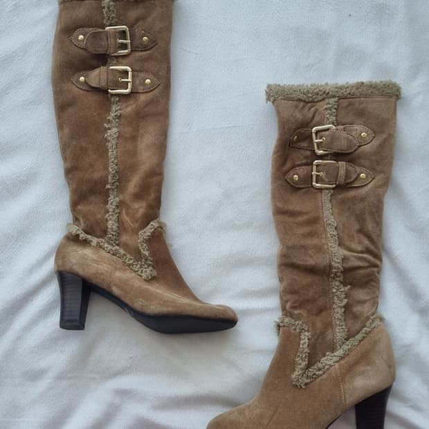 빈티지 갸루 버클 부츠