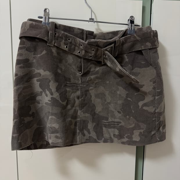 빈티지 카모 스커트