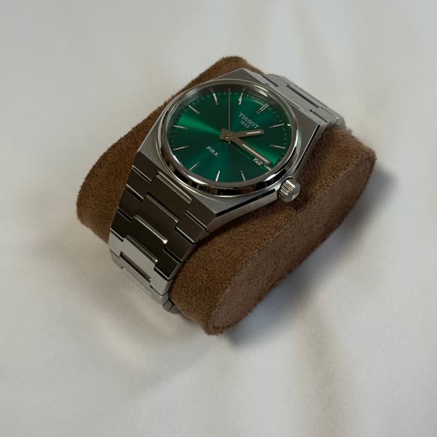 티쏘 prx 쿼츠 35mm 그린 판매합니다