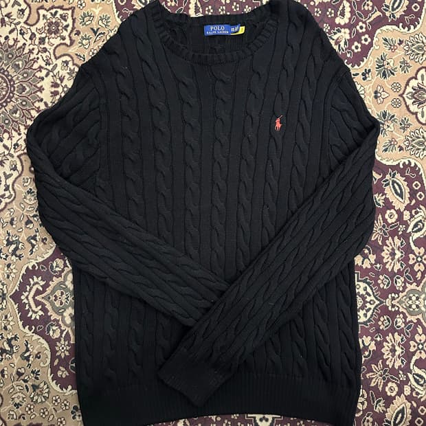 2XL)폴로 신형 꽈배기 니트