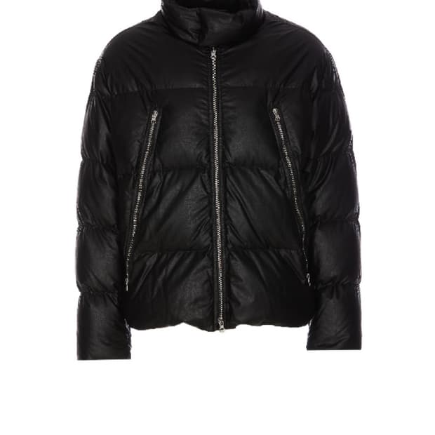 mm6 페이크 레더패딩