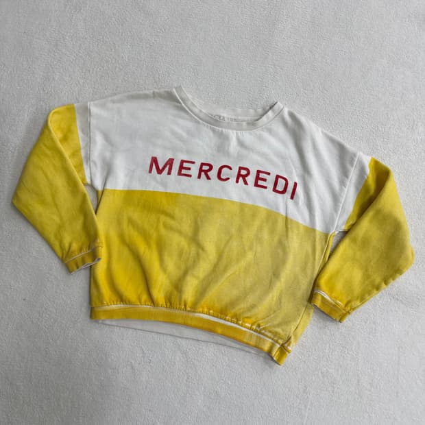 10-11 보보쇼즈 크롭 기모 맨투맨 0406T