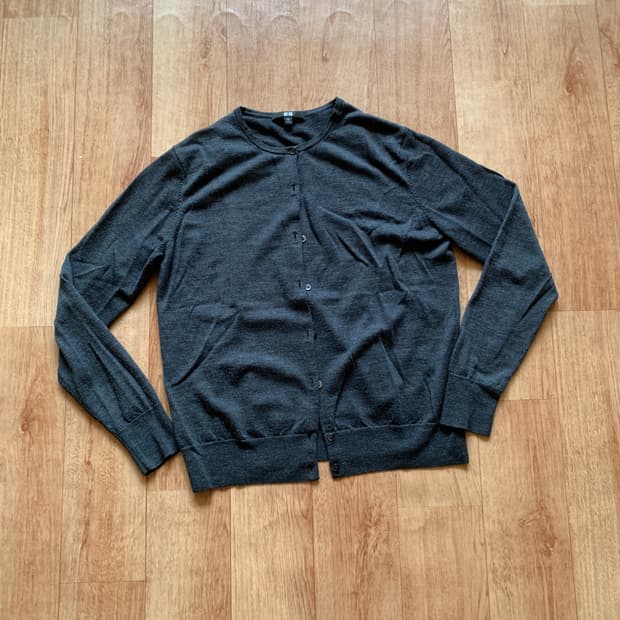 유니클로 메리노 가디건 XL