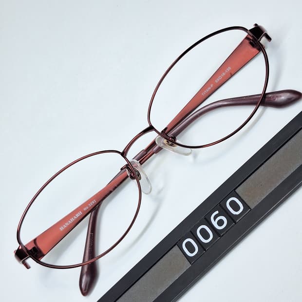 일본 사바에 하우스 HANAHARU No.3292 꽃무늬 티타늄 안경테