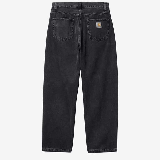 칼하트 랜든 팬츠 블랙 스톤 워시드
