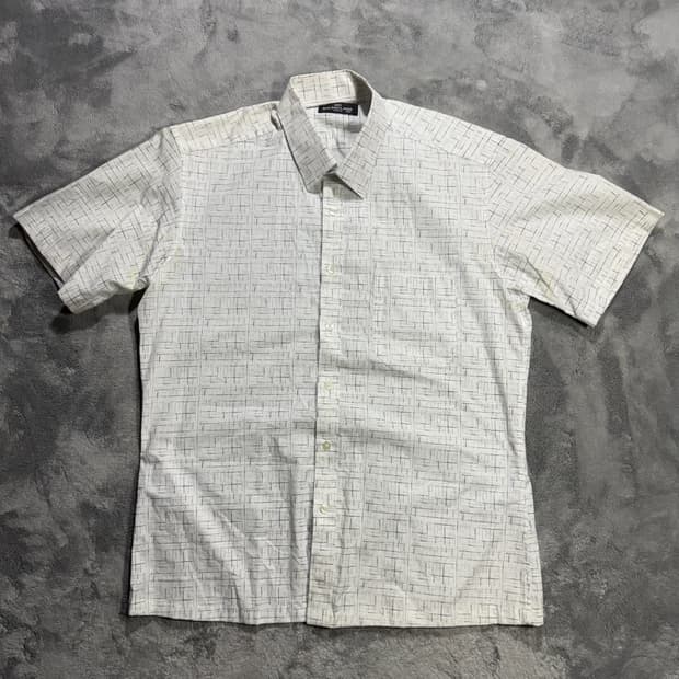 발렌시아가 패턴 반팔 셔츠