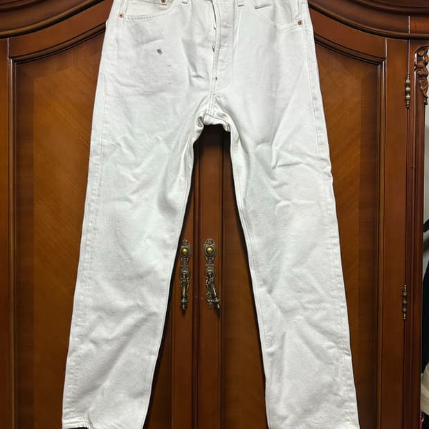리바이스 levis authorized vintage 화이트 팬츠