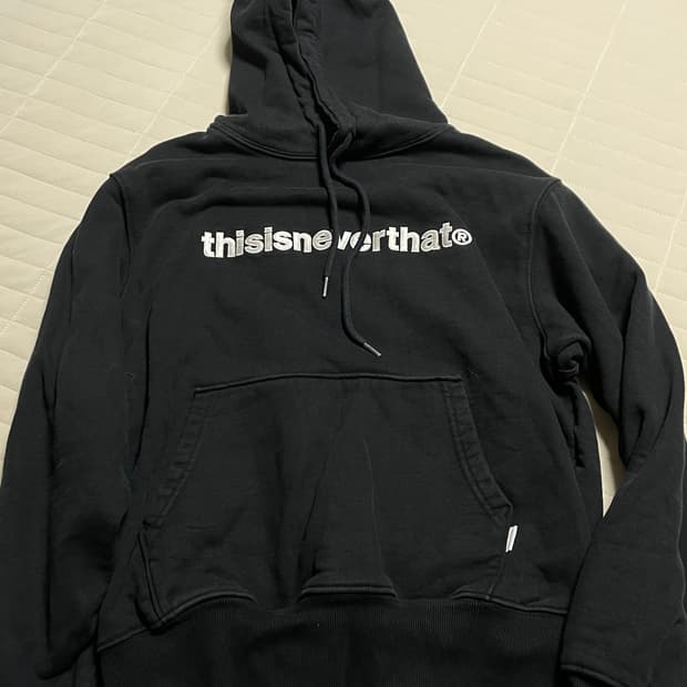 디스이즈네버댓 후드티 블랙