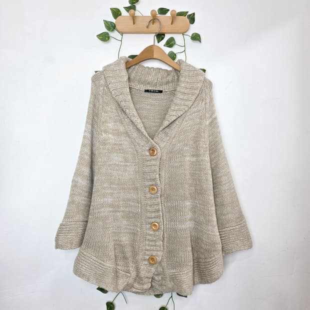 코지 모리 케이프 가디건