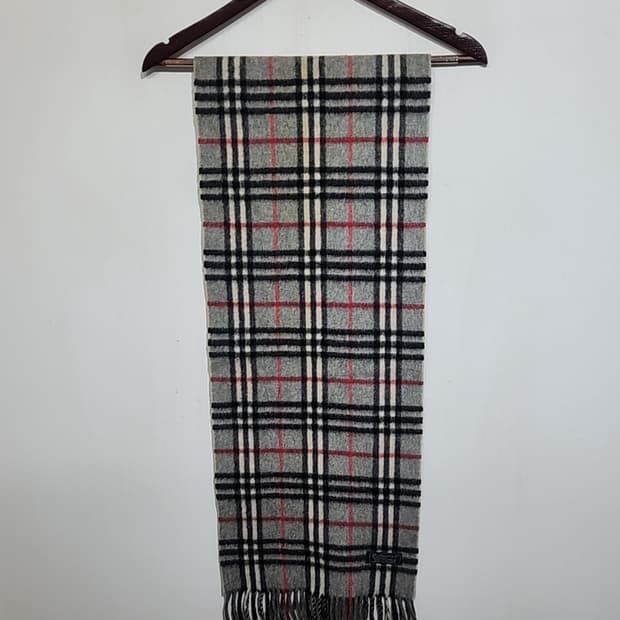 (정품) 버버리 캐시미어 목도리 체크 머플러 영국판 