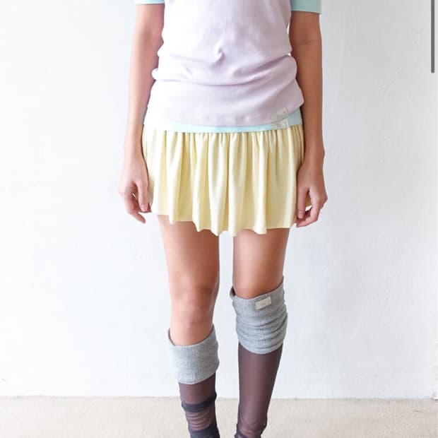 shop faerie fe.3 yuzu skirt lemon 새상품