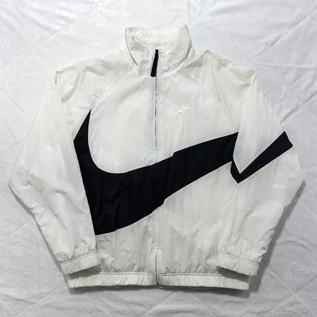 Nike 빅스우시 화이트 바람막이 (윈드브레이커)