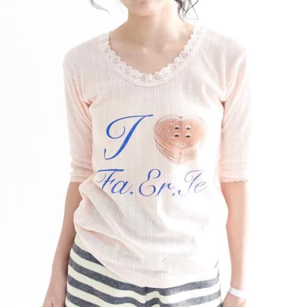 샵페어리 레이스 티셔츠