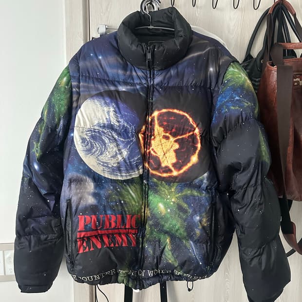 슈프림 언더커버 퍼블릭에너미 패딩 L