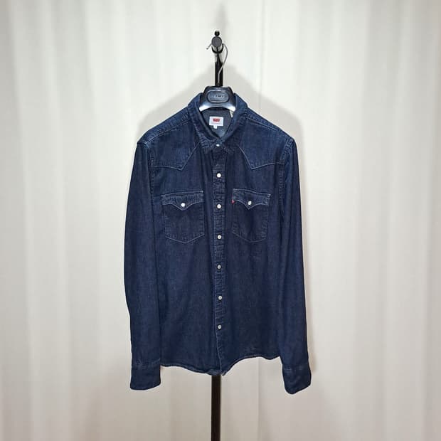 (택포) 리바이스 웨스턴 데님 셔츠 L B159