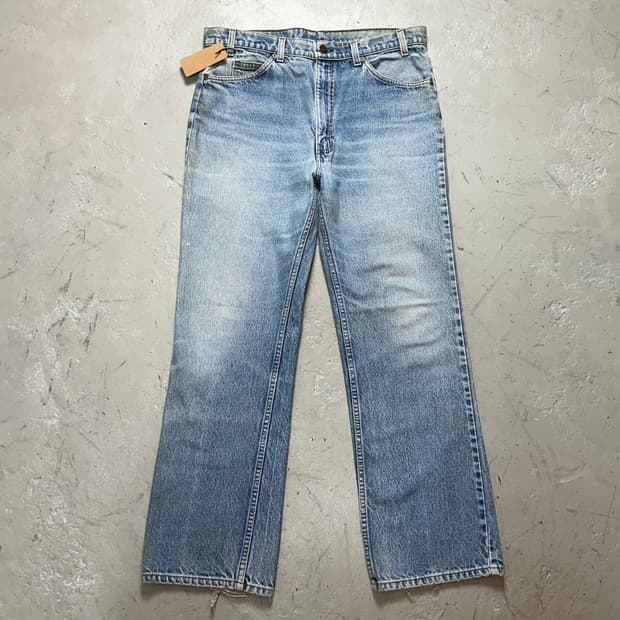 80's USA Made 리바이스 517 부츠컷 플레어진 체인스티치