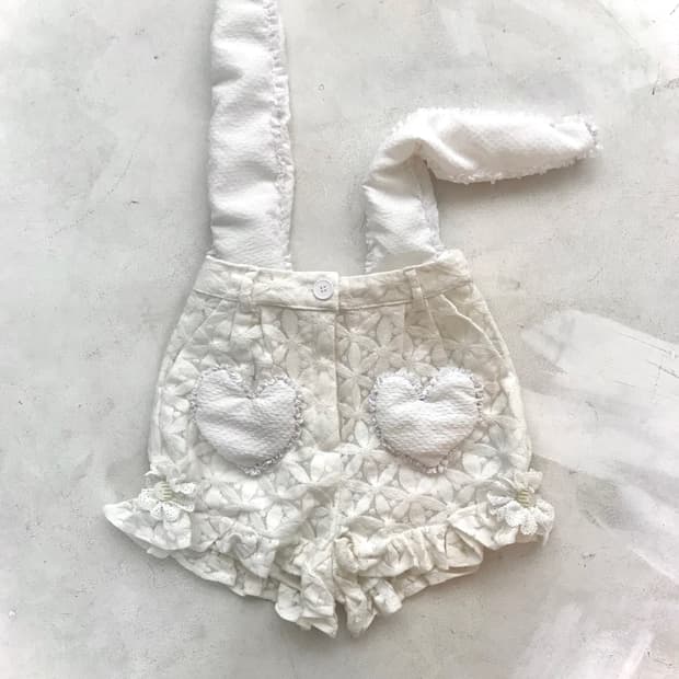 Custom🐾)Flower lace BUNNYEAR pants
