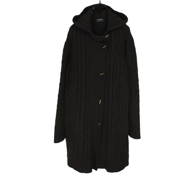 made in italy S Max Mara 후드니트코트