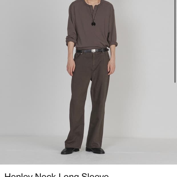 브라운야드 헨리넥 롱슬리브 4사이즈(1회착)