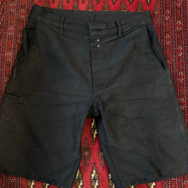 50s vintage work short pants