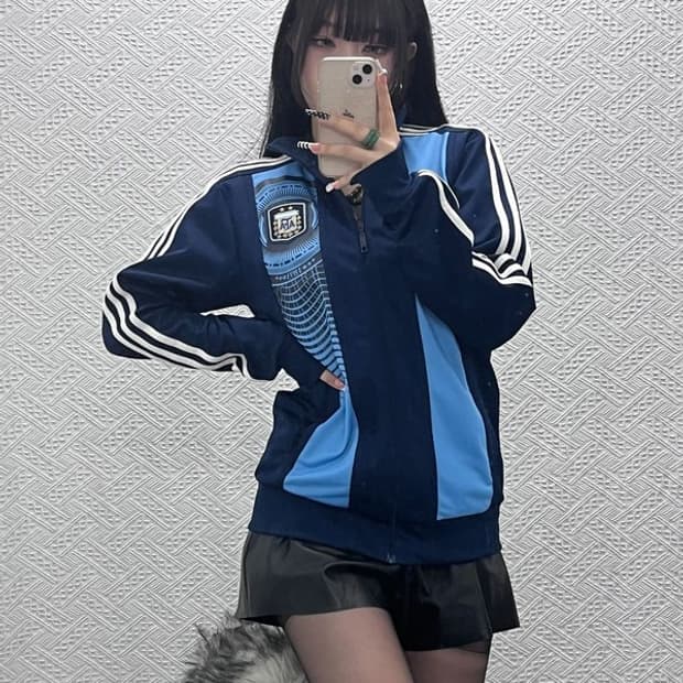 아디다스 아르헨티나 AFA 스트릿 키치 져지 집업 95 C10154