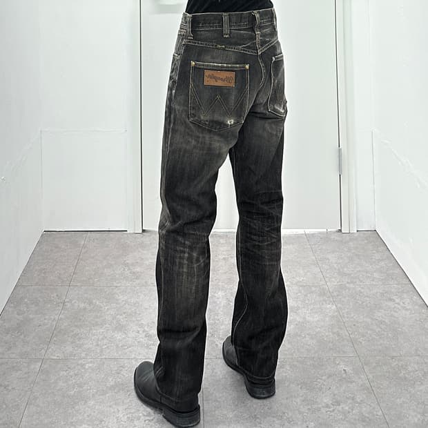 Wrangler 2000s 'Whisker Wash' Black Deni