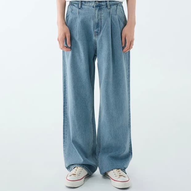 무탠다드 투턱와이드데님 30