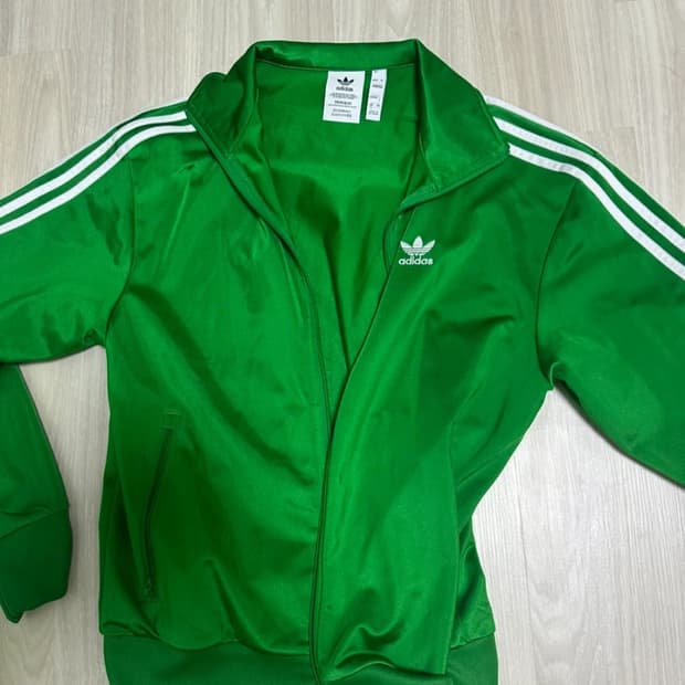아디다스 삼선 저지 밝은 그린