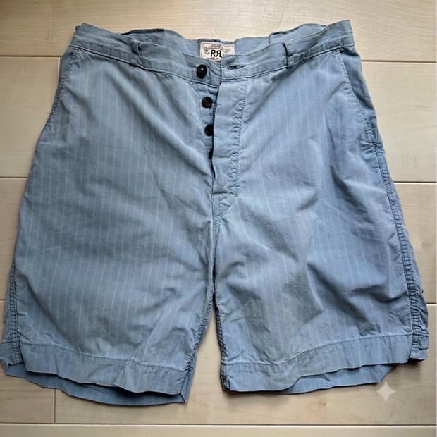 00s RRL 인디고 스트라이프 반바지