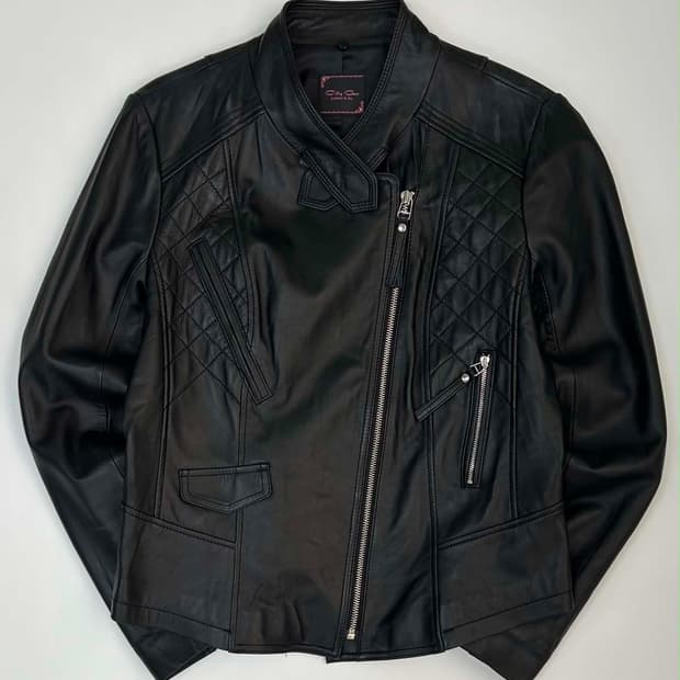 Vintage lambskin 이태리 가죽 라이더 자켓