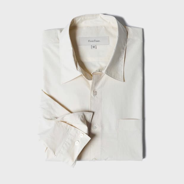 [1회착, 50] 퍼스트플로어 60수 새커셔츠 크림