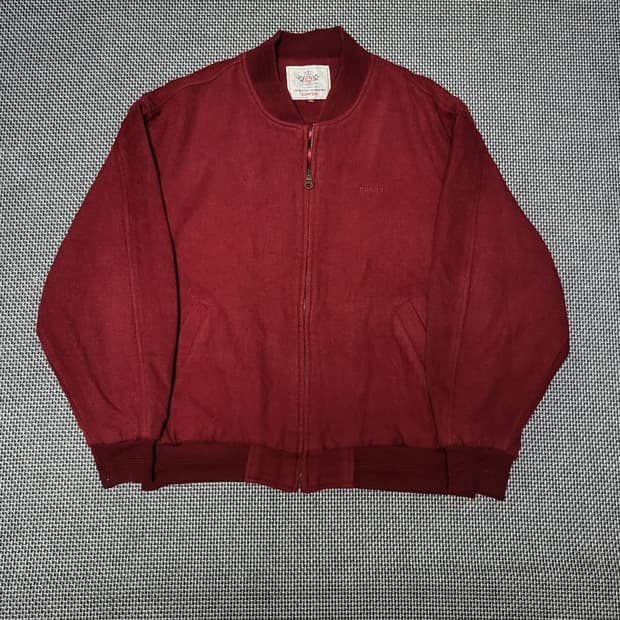 에드윈 90s 올드스쿨 블루종 점퍼 자켓 레드와인 (100)