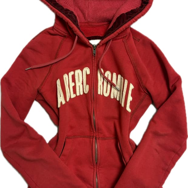 아베크롬비 투웨이 후드집업 레드 S