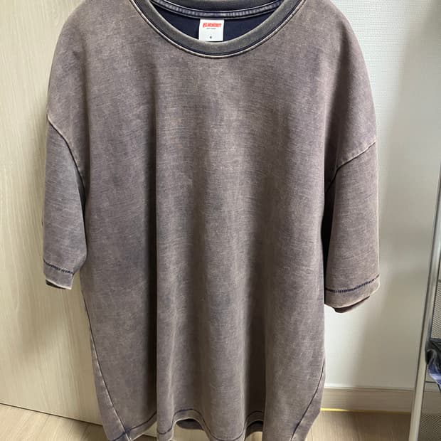 (XL) 블랙아웃 워싱 블리치 티셔츠