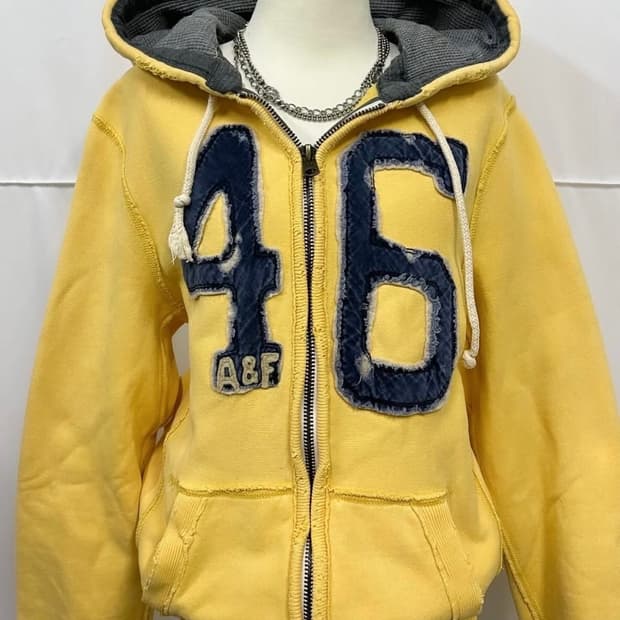 아베크롬비 46 노랑 후드집업