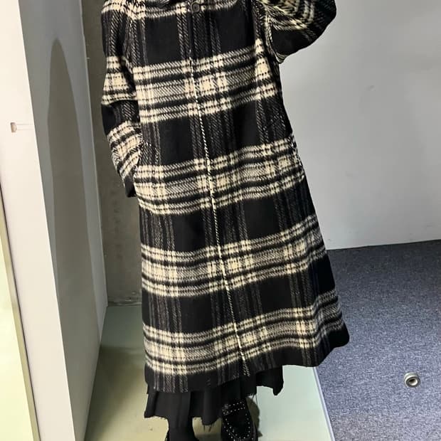 The Scotch House 90's 런던 체크 울 코트