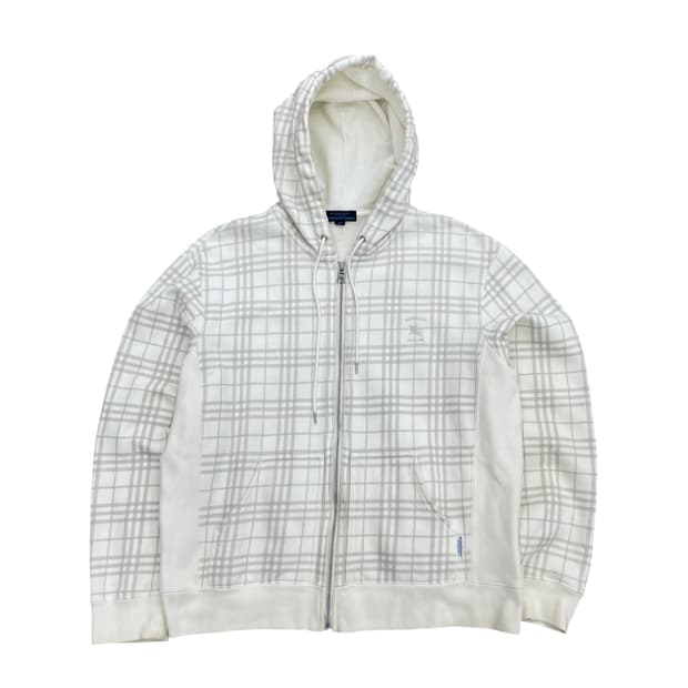 버버리 체크 후드집업