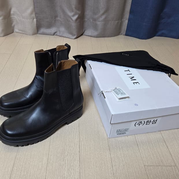 [정품] 타임옴므 23FW 남성 첼시부츠 블랙 270 size