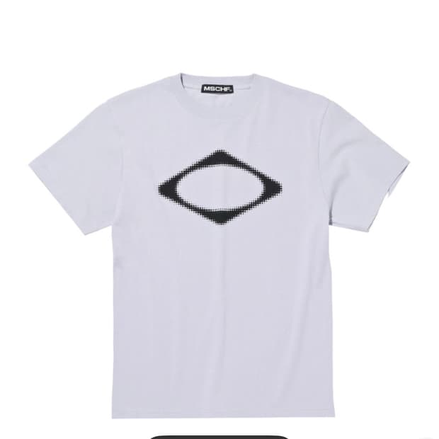 미스치프 롬버스 블러 반팔 블루그레이