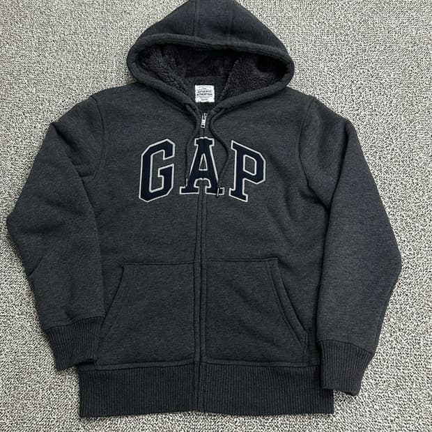 갭 양털 후드집업