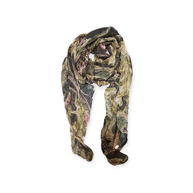 동물화 비스코사 빈티지 스카프 