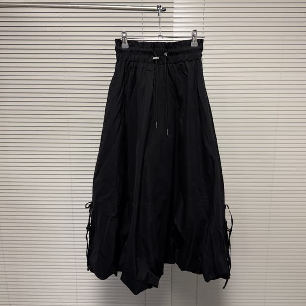 빈티지 블랙 롱 스커트