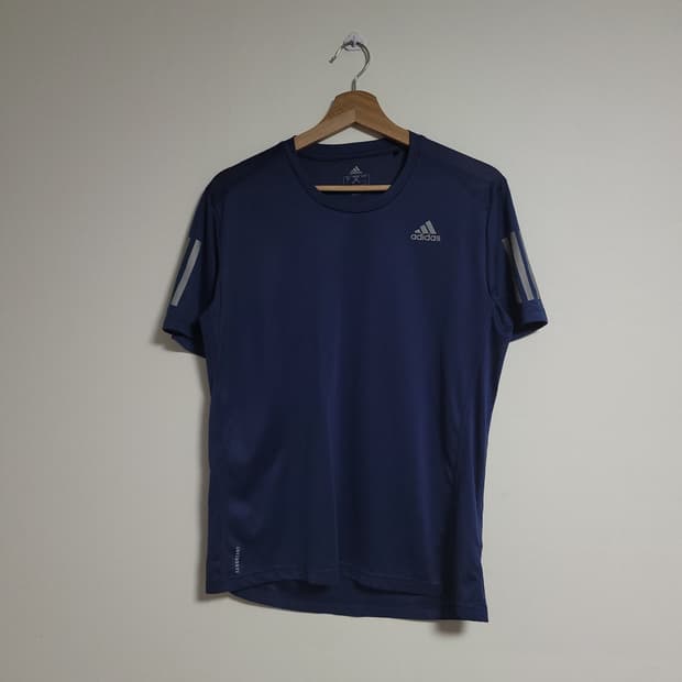 (L) ADIDAS 아디다스 기능성 반팔 티셔츠 네이비