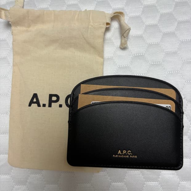 (새상품)A.P.C. 카드지갑 블랙