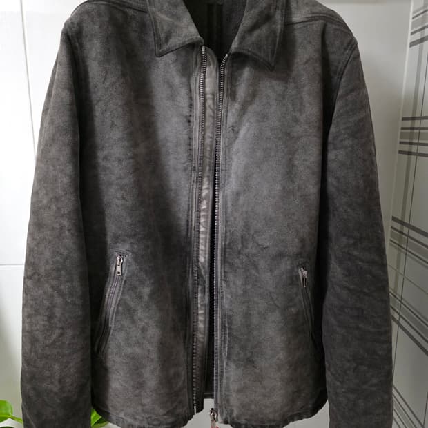 릭오웬스 다크쉐도우 몰스킨 zip front 자켓 M